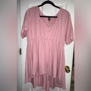 Women’s plus size babydoll top
